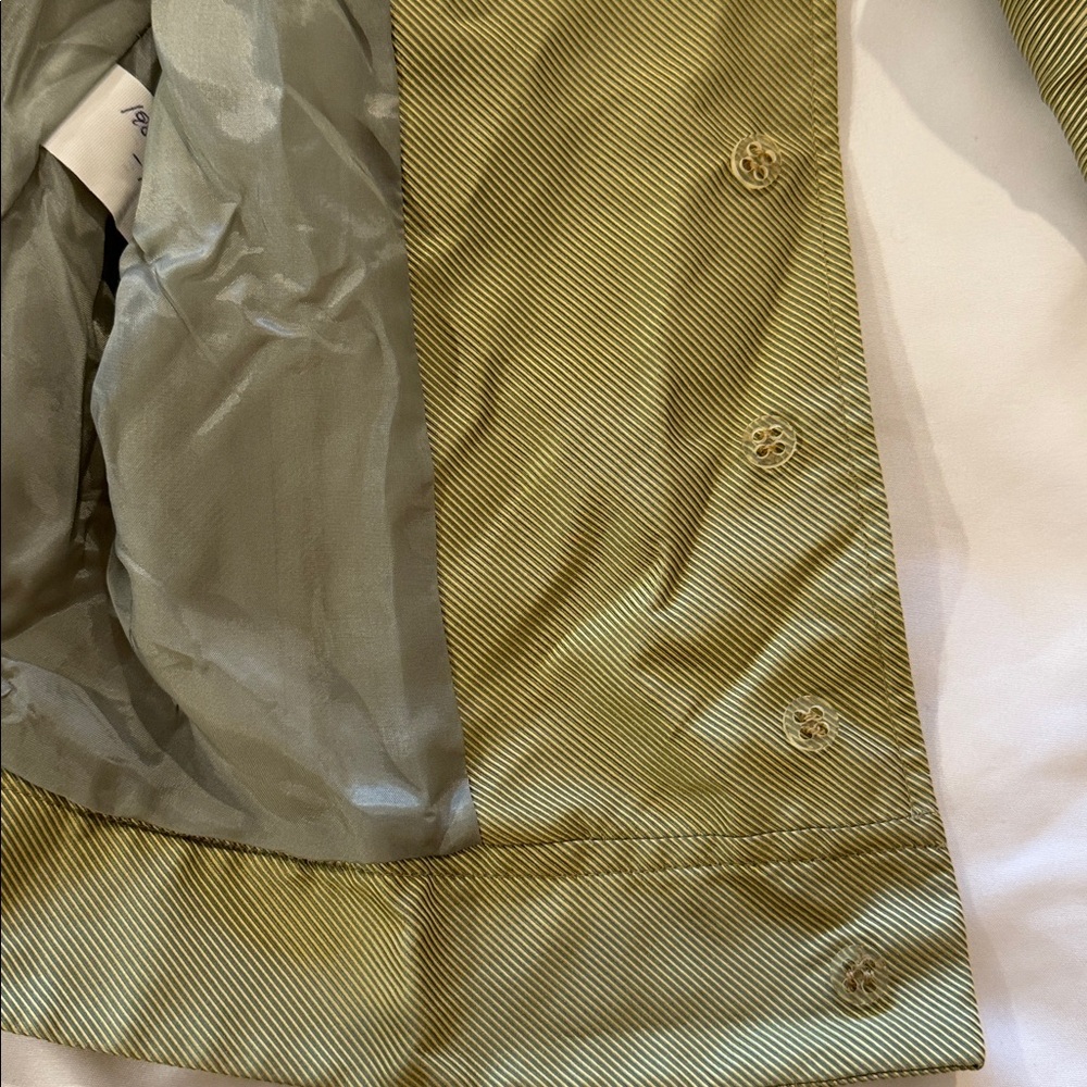 Carolina Herrera Light Olive Jacket 8 - Picture 5 of 8